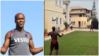 Anthony Nwakaeme: Super Eagles star plays football with his brother inside his gigantic mansion