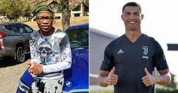 Master KG bursts with pride as Cristiano Ronaldo grooves to Jerusalema
