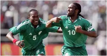 Jay Jay Okocha, Mohamed Aboutrika, Khalilou Fadiga, Chidi Odiah, Super Eagles, Nigeria, Egypt