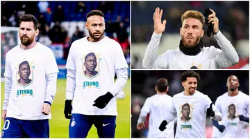 Lionel Messi, PSG, Pele, T-shirt, Parc des Princes, Neymar, Angers, Eternal King