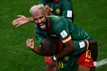 Eric Maxim Choupo-Moting scored the equaliser in a thrilling 3-3 draw with Serbia that keeps Cameroon's World Cup hopes alive