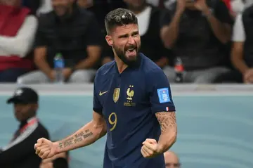 Olivier Giroud headed in the goal that sent France into the World Cup semi-finals in Qatar