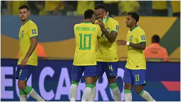 Bruno Guimaraes, Neymar Jr, Gabriel Magalhaes, Rodrygo Goes.