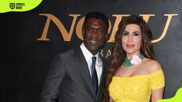 Clarence Seedorf and Sophia Makramati attend the New Nobu Opening