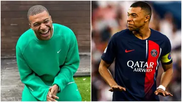 Kylian Mbappe, PSG, green outfit, Real Madrid, transfer saga