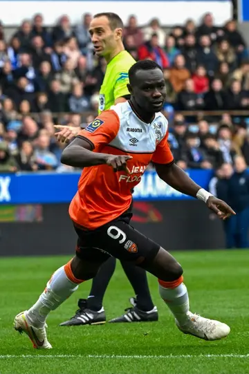Mohamed Bamba has now scored five goals in four game since joining Lorient from Wolfsburg in January