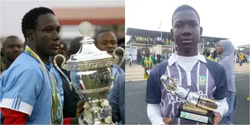 Ex-Super Eagles star's son wins prestigious award after following his father's footsteps to become a goalie
