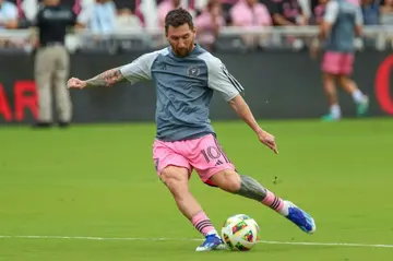 Inter Miami star forward Lionel Messi, still struggling with a right hamstring injury, will be a mtch-day decision regarding playing against Monterrey in the CONCACAF Champions Cup first-leg match at Miami