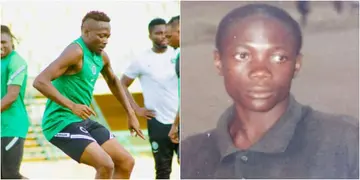 Super Eagles captain Musa shares throwback photo of how far he has come in life, expresses gratitude to God
