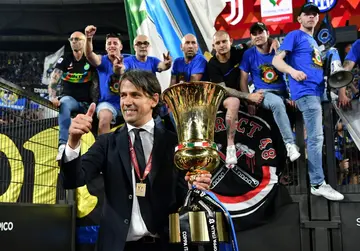 Simone Inzaghi won the Italian Cup and Super Cup in his first season at Inter