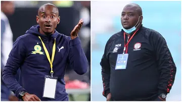 Mamelodi Sundowns coach, Rulani Mokwena, and Jwaneng Glaxy coach Morena Ramoreboli have earned COSAFA nominations. Phil Magakoe and Micky Jnr. 