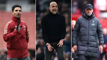 Premier League, Jurgen Klopp, Mikel Arteta, Pep Guardiola, Arsenal, Manchester City, Liverpool