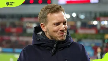 Julian Nagelsmann before a Bundesliga match