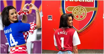 Ivana Knoll, Croatia, World Cup, Arsenal, Emirates stadium.