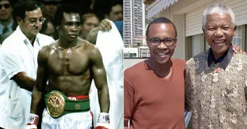 sugar ray leonard, nelson mandela, world champion, wbc, belt, stolen, mandela house, soweto, orlando, south africa, police, crime in south africa