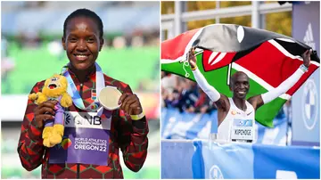 Faith Kipyegon, Eliud Kipchoge, Brigid Kosgei, David Rudisha, Beatrice Chepkoech