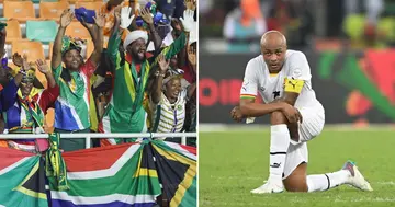 Bafana Bafana fans are celebrating the downfall of Ghana at AFCON.