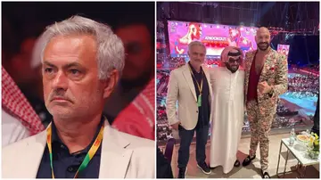Jose Mourinho was in Riyadh for the Anthony Joshua, Francis Ngannou fight