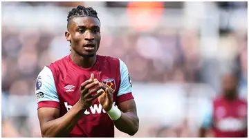 Mohammed Kudus during the Premier League match between Newcastle United and West Ham United. 