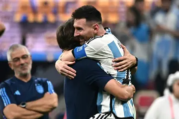 Champion: Lionel Messi celebrates