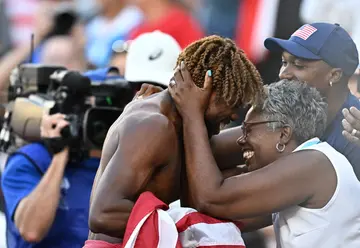 Noah Lyles, Keisha Caine