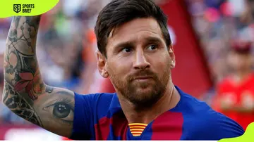 Lionel Messi tattooes of the Rosary and Antonella's eye