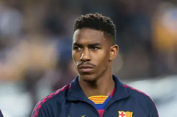 Junior Firpo representing FC Barcelona.