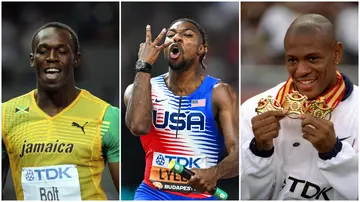 Usain Bolt, Noah Lyles, and Maurice Greene have all achieved a gold medal hat-trick at the World Athletics Championships.