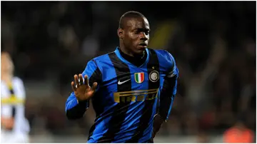 Mario Balotelli, Inter Milan, Juventus, Italian Serie A, Stadio Olimpico, Turin, Italy.