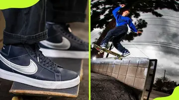 Mason Silva skating in Adidas shoes