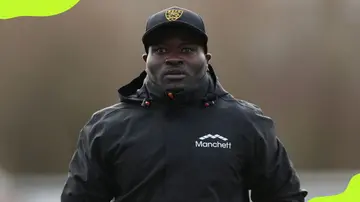 Former Wolverhampton player, Geroge Elokobi currently the manager of Maidstone United.