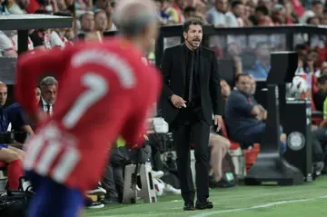 Atletico Madrid coach Diego Simeone and his team welcome Sevilla on Saturday in La Liga