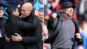 Mikel Arteta, Jurgen Klopp, Pep Guardiola, Liverpool, Manchester City, Arsenal, Premier League, Erling Haaland, Mohamed Salah