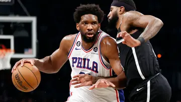 Joel Embiid, Philadelphia 76ers, Brooklyn Nets, Boston Celtics, James Harden, Tobias Harris, Jaylen Brown, Jayson Tatum, Doc Rivers, NBA, NBA Playoffs