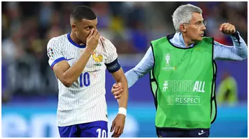 Kylian Mbappe broke his nose during the 2024 UEFA European Championship group-stage match between France and Austria