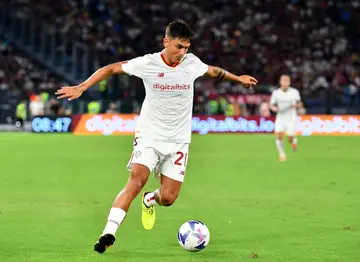 Paulo Dybala made his league debut for Roma on Sunday