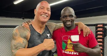 The Rock meets Themba Gorimbo.