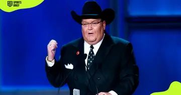 Jim Ross attends the WWE Hall of Fame annivesary.