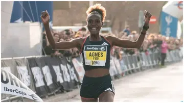 Agnes Ngetich in Valencia. Photo: Sportmedia.