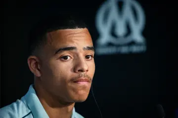 Mason Greenwood faced the press as he was unveiled as a Marseille player