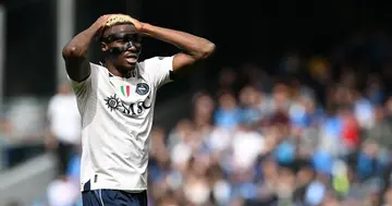 Nigeria's Victor Osimhen had a game for forget in Napoli colours against Atalanta.