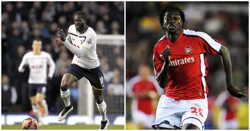Former, Arsenal, Tottenham, Star, Emmanuel Adebayor, Torn, Support, North London, Derby