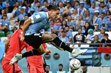 Liverpool forward Darwin Nunez made his World Cup debut for Uruguay
