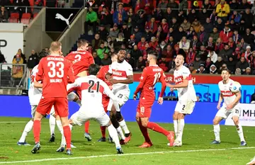 Heidenheim's Jan Schoeppner scored the opener in his side's Bundesliga derby win over Stuttgart