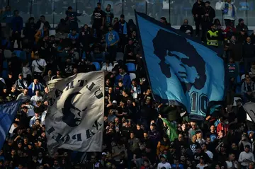 Napoli fans await a league title party this weekend