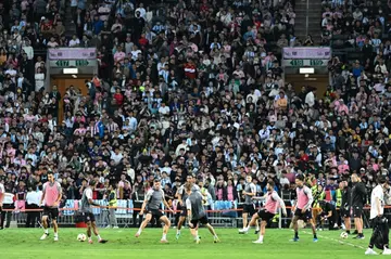 Hong Kong stadium was packed to near its 40,000-capacity just to watch Lionel Messi and Inter Miami train