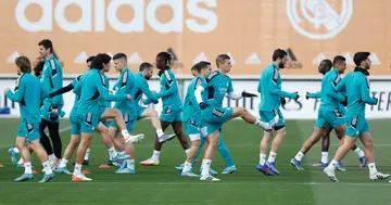 Real Madrid players are training at Valdebebas training ground on March 08, 2022 in Madrid, Spain. (Photo by Helios de la Rubia/Real Madrid via Getty Images)