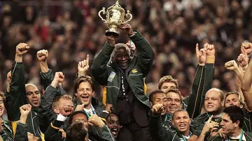 Which year did South Africa win Rugby World Cup?