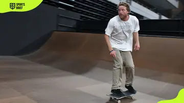 Wes Kremer skateboarding in Tokyo