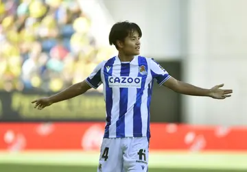 New Real Sociedad winger Takefusa Kubo scored on his debut